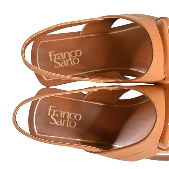 Franco Sarto Womens 9 Emmie Slingback Sandal in Tan NEW - Picture 7 of 10